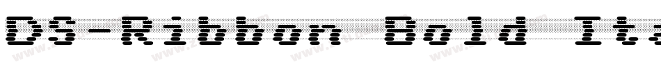 DS-Ribbon Bold Itali字体转换